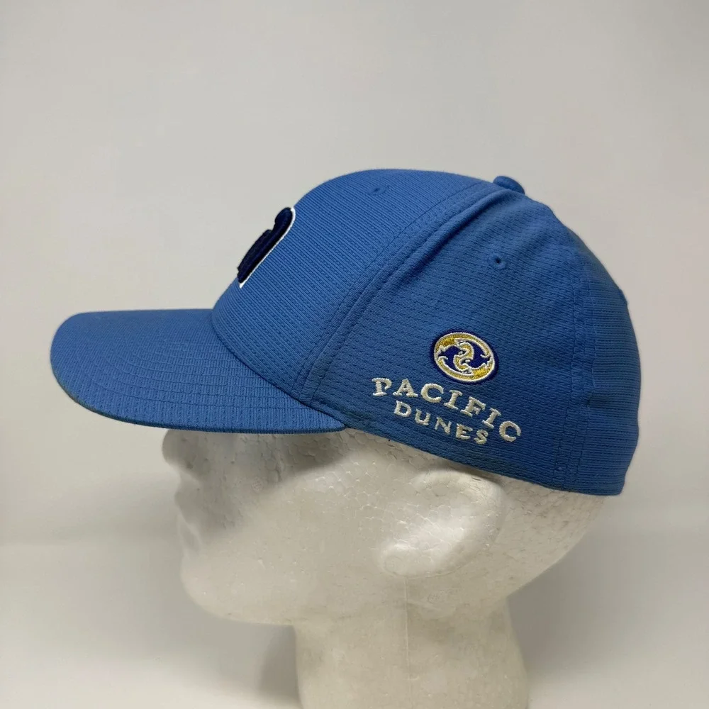 TravisMathew Pacific Dunes Blue Flexfit Golf Hat Mens Size XL Embroidered Bandon
